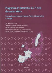 Capa do livro "Programas de Matemática no 3º Ciclo do Ensino Básico - Um Estudo confrontando Espanha, França, Irlanda, Suécia e Portugal"